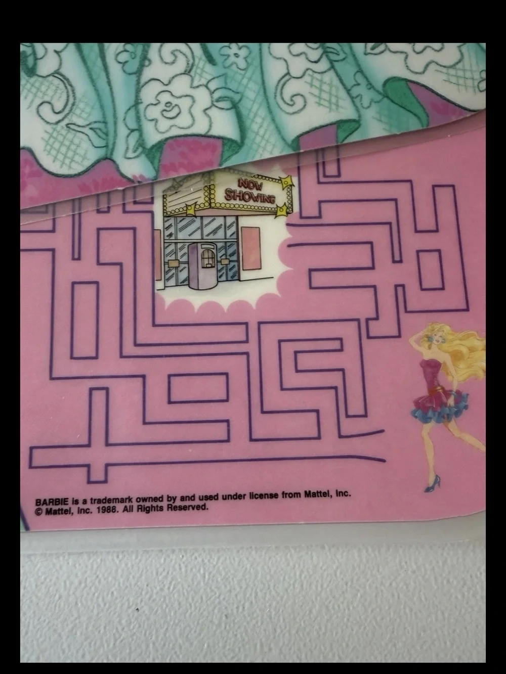 4 VINTAGE BARBIE PLACEMATS DOUBLE SIDED 1988 Mattel Vintage Barbie Party 17x12”